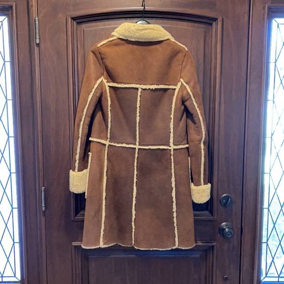 Theory Genuine Leather Shearling Coat - Picture 2 of 3
